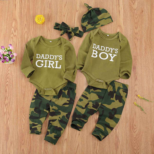 New Children's Camouflage Printed Set for Stylish Kids