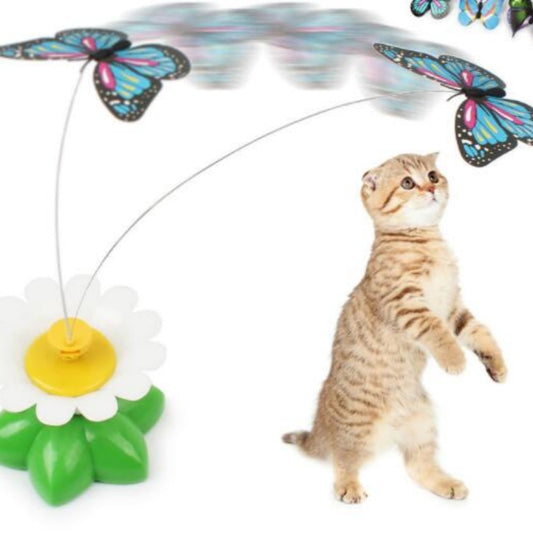 Electric Automatic Rotating Flower Pet Products - SKY WORLD CART