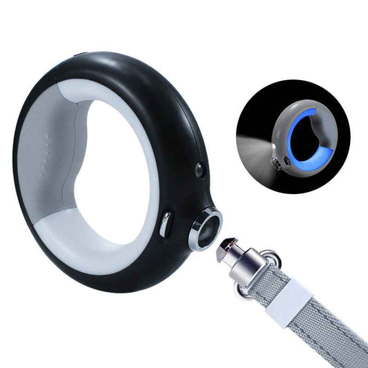 Luminous Telescopic Dog Rope Lamp for Pets – Automatic and Adjustable